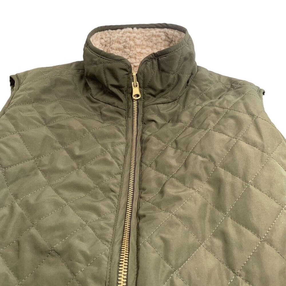 Indigo Soul Reversible Vest Quilted One Side Reverses to Sherpa Side Small NWT - Picture 16 of 16